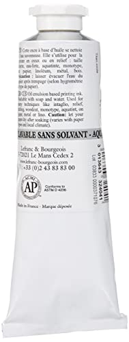 Charbonnel Aqua Wash Etching Ink, 60ml Tube, S2, Snow White Titanium - color: Snow White Titanium, size: 2 fl oz