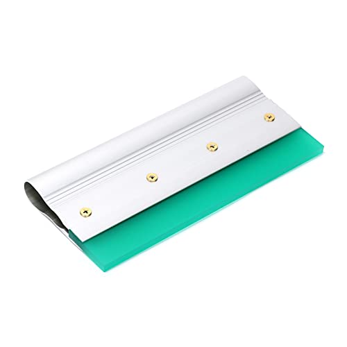 10 Inch Screen Printing Ink Squeegee with Aluminum Handle, 75 Durometer, Flat Squeegee for DIY Hand Printing, Flat Patterns - size: 10 inch