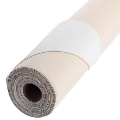Paramount All Media Double-Primed White Canvas Roll 72" x6 Yard - Unbleached 100% Cotton, Acid-Free Acrylic Primer, 11 oz Primed Weight, Medium-Tooth Surface - Perfect for Oil, Acrylic, Alkyd Paints