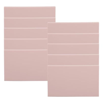 Premium Soft Rubber Carving Blocks DIY Stamp Making Kit for Artists Crafters Woodblock Printing 10PCS 15x10x0.8cm (Roseate)