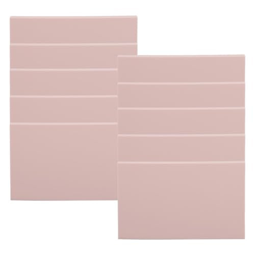 Premium Soft Rubber Carving Blocks DIY Stamp Making Kit for Artists Crafters Woodblock Printing 10PCS 15x10x0.8cm (Roseate)
