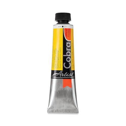 Cobra Artist Water Mixable Oil Colour - Cadmium Yellow Medium 40ml Tube