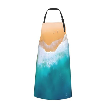 Beach For Waterproof Adjustable Adult Apron With Pockets For Men And Women Cooking, Painting