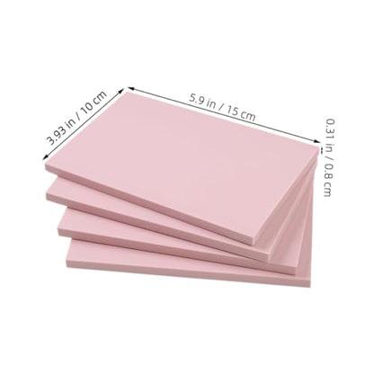 jojofuny 4pcs Professional Linoleum Blocks for Carving Printmaking DIY Carving Material Soft Stamp Kit Smooth Surface