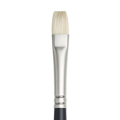 Winsor & Newton Artists' Oil Hog Paint Brush, Long Handle Size 6, Bright - size: #6, style: Bright
