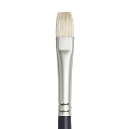 Winsor & Newton Artists' Oil Hog Paint Brush, Long Handle Size 6, Bright - size: #6, style: Bright