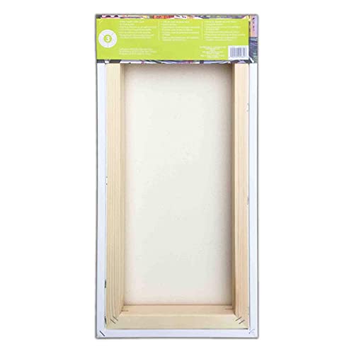 Artist's Loft 10" x 20" Level 3 Gallery Wrapped Heavy Duty Canvas - Archival, Acid Free Cotton Canvas for Paint, Acrylic, & Oils - Bulk 12 Pack - size: 10\ x 20\