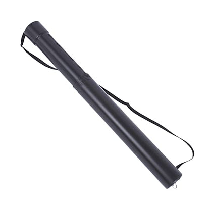 B Baosity Black Plastic Expandable Poster Tube with Strap Drawings Document Holder