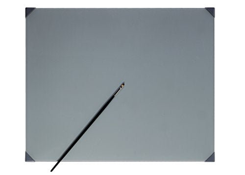 New Wave POSH Glass Artist Palette | Neutral Grey, 16 x 20 inches | Tempered Glass Palette for Oil Painting with Corner Guards | Use with Oil, Acrylic, Gouache, Watercolor, and Ink | Made in USA - color: Gray, size: 16" x 20" x 0.1"
