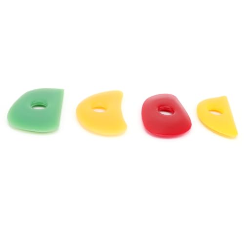 4 Pieces Soft Silicone Ribs Clay Tools, Sculpting Smoothing Shaping Tools with Various Shapes, for Pottery Ceramics Crafts
