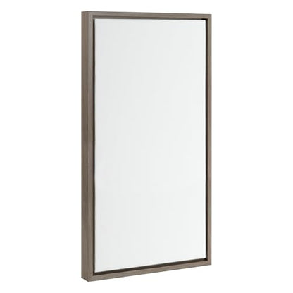 Kate and Laurel Sylvie Blank Framed Canvas Wall Art; 14x26.5 Gray; Modern Empty Canvas for Paint-Your-Own Art; Ready to Paint Premium Canvas Already Framed - color: Sylvie Graywash