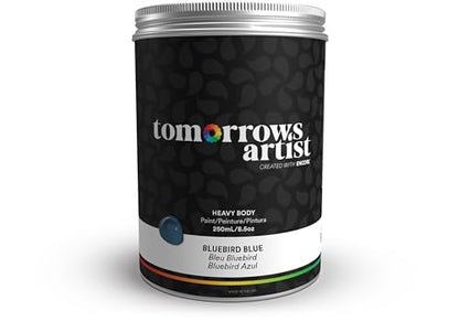 TA: Bluebird Blue, Heavy Body Eco-Friendly Acrylic Art Paint 250ml/8.45oz Jar - color: Bluebird Blue, size: 8.5 Fl Oz (Pack of 1)