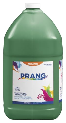Prang Ready-to-Use Tempera Paint, Green, 1 Gal., 1 Count - color: Green