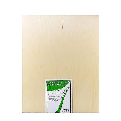 American Easel 24 Inch by 30 Inch by 1 5/8 Inch Deep Cradled Painting Panel