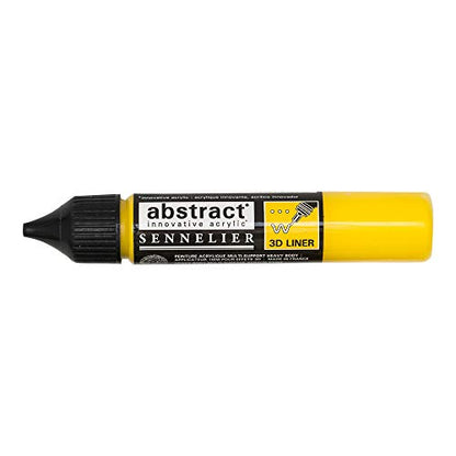 Sennelier Abstract Acrylic Liner, 27ml, Primary Yellow, (10-121301-574) - color: Primary Yellow, size: 27ml