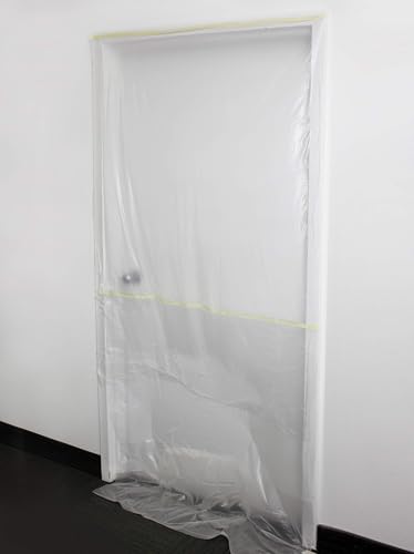 VViViD Chemical Grade Heavy-Duty Self-Adhesive Tape and Drape Masking Film Plastic Drop Cloth (12 Pack (22" x 108ft)) - size: 12 Pack (22" x 108ft)