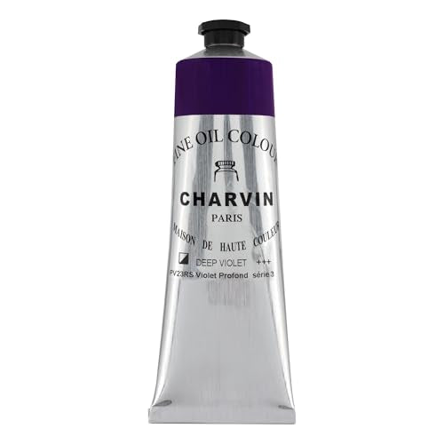 Charvin Extra Fine Oil Paint 150 mL Tube Deep Violet – Professional Artist Oil Color, Archival Quality, Smooth Finish, Nature-Inspired Tone - color: Deep Violet