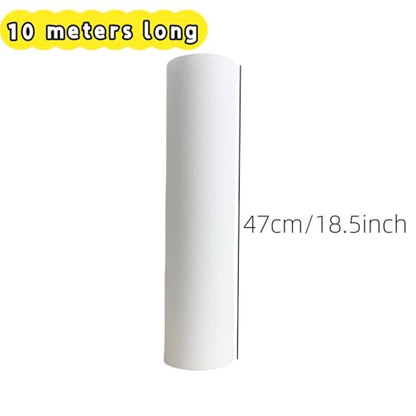 10M/Roll Cotton Canvas Roll,White Blank Specialized Suitable for Oil Painting, Pigments,27,37,47,57,67,77,87cm Wide(47cmx10m) - color: 47cmx10m