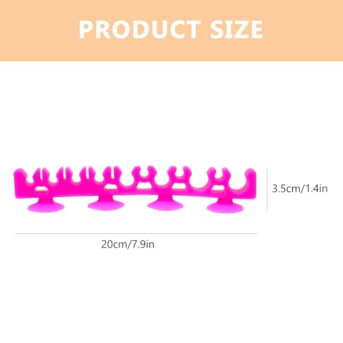 KALLORY Beauty Makeup Brush Shelf 1pc Makeup Holder, Makeup Storage Rack Silicone Makeup Brush Drying Holder for Painting Pen Eyeliner Pencil Black Drying Brush Rack