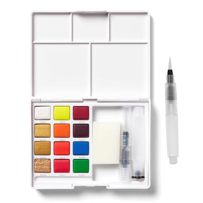 SAKURA Pocket Set Koi Watercolor Kit, 12 Colors Count