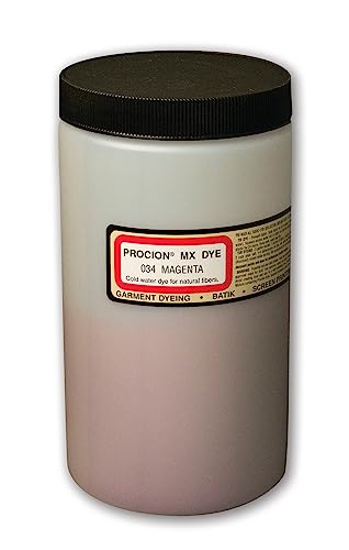 Jacquard Procion Mx Dye - Undisputed King of Tie Dye Powder - Magenta - 1 Lb - Cold Water Fiber Reactive Dye Made in USA - color: Magenta, size: 1 Lb