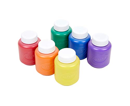 Crayola Washable Kids Paint, 6 Count, Kids At Home Activities, Painting Supplies, Gift, Assorted