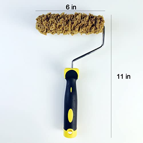 Texture Paint Rollers, Texture Pattern Paint Roller Brush | Decorate for Wall Painting Tool | Texture Sponge Paint Roller | Decor Art Painting Roller for Home Wall