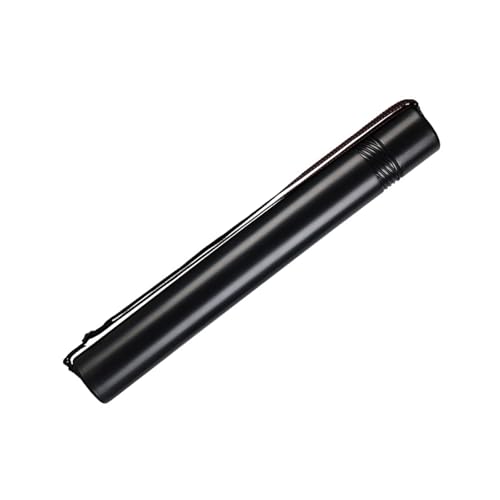 Professional Telescoping Art and Poster Tube Adjustable Shoulder Strap, Document Tube with Carrying Strap Artwork Cylinder - color: Black