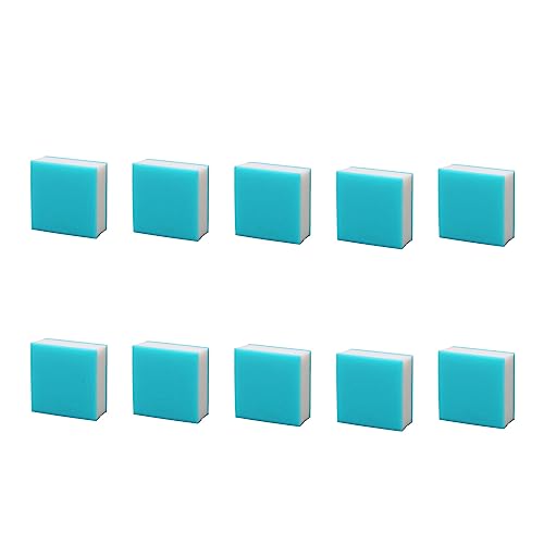 Rengue 10pcs Stamp Carving Blocks 3 Layers Soft Rubber Engraving Stamps for DIY Handcrafts Blue White Blue 3 Layers with Uniform Size for Carving Practice Beginners