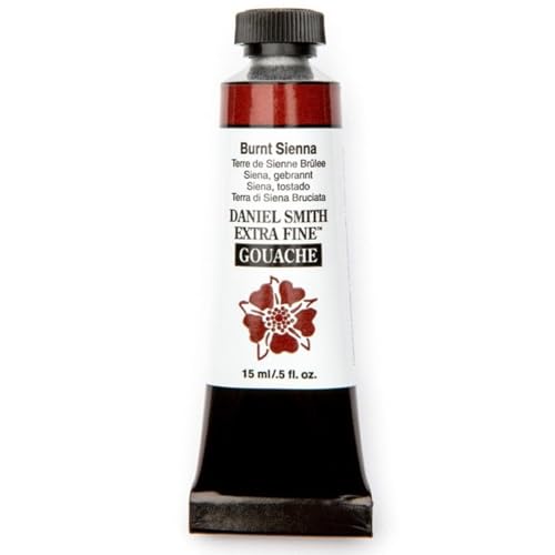 Daniel Smith Extra Fine Gouache 15ml Tubes Burnt Sienna 15 ml