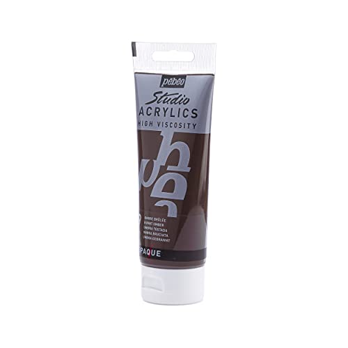 Pebeo - Acrylic Fine Studio Acrylics - Burnt Umber - Burnt Umber 100ml/3.38oz - color: Burnt Umber