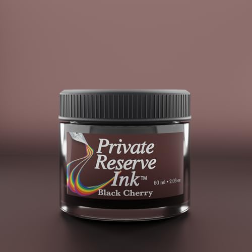Private Reserve Premium Fountain Pen Ink, 60ml Bottle, Black Cherry | Premium fountain pen ink with smooth flow, rich color, and reliable everyday writing performance. - color: Black Cherry