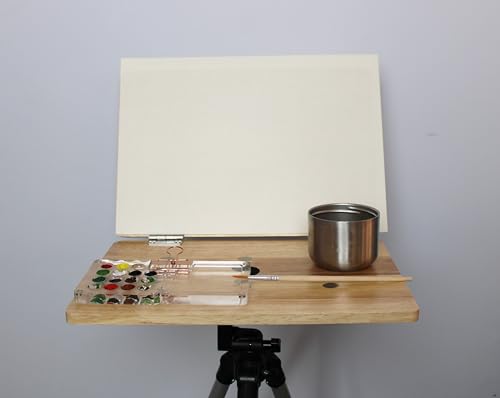 Magnetic Sketch Easel Plein air easels Plein air watercolorist Camera Tripod easels Sketch fits on a Camera Tripod (Easel and Easy-dismantling)