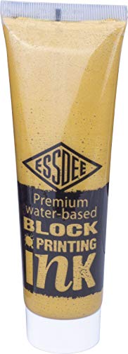 Essdee Block Printing Ink 3 Pack (Metallic Gold, Silver, Bronze), 100ml x 3