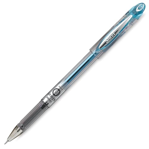Pentel Arts Slicci 0.25 mm Extra Fine Gel Pen, Baby Blue Ink, 1 Pack (BG202BPS2) - color: Sky Blue, size: 1 Count (Pack of 1), style: 0.25mm