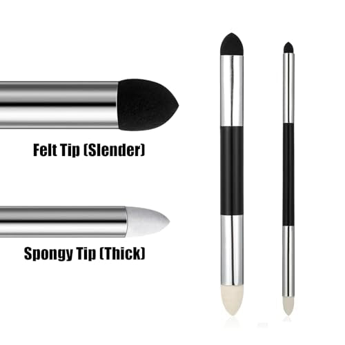30 Pcs Oil Pastel Blending Tools, Blending Stumps and Tortillons Set for Rub and Buff with Sponge Replacement Heads Artists Students Sketching Drawing