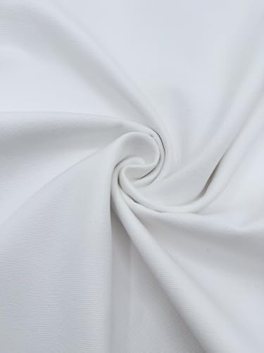 EOVEA | Canvas Fabric by The Yard - Cotton Duck, Medium Weight, White, 62'' Wide & Breathable Material Bags, Crafts, Projects,Covers,Placemats(7ozWhite,2 Yard) - color: 7oz White, size: 2 Yard