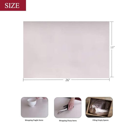 Newsprint Packing Paper Sheets for Moving, Shipping, Box Filler, Wrapping and Protecting Fragile Items 2.6 Lbs (100 Sheets, 26” x 15”) - size: 100 Sheets (15"W x 26"L)
