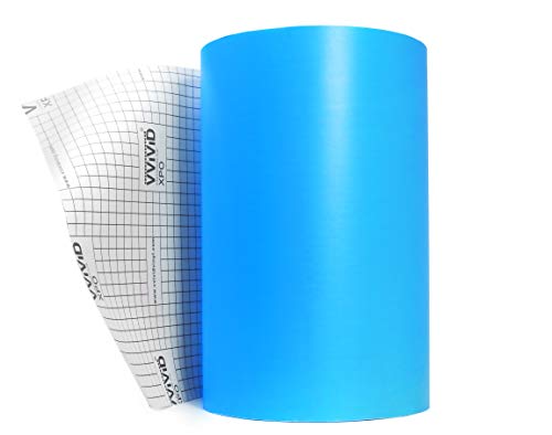 VViViD Blue Stencil Vinyl Masking Film with Anti-Bleed Technology (12" x 25ft) - size: 12" x 25ft