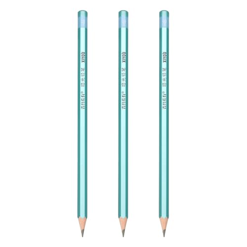PATIKIL HB Drawing Pencils for Sketching, Set of 3 Hexagonal Graphite Sketch Pencils Professional Sketching Art Supplies for Drawing Shading Writing Art Artists Beginners, Black - style: HB