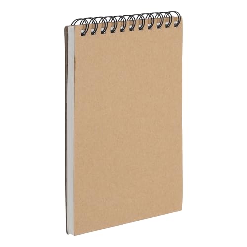 PATIKIL 8 x 6" Top Spiral Bound Sketch Book, 1 Pcs 30 Sheet 60 Pages 160GSM Retro Spiral Sketchbook Notebook for Artist Drawing Painting Writing - size: 8 x 6"