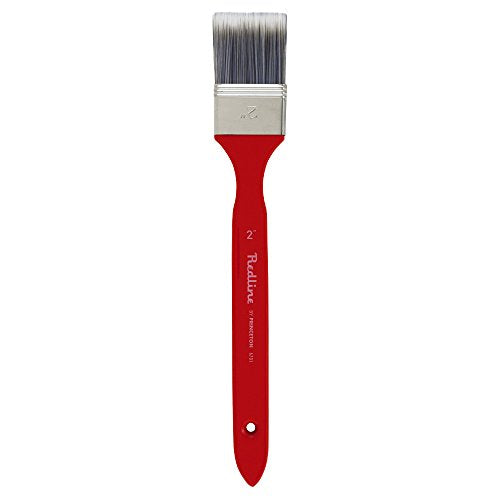 Princeton Redline Flat Brush, Synthetic, Long Handle, Size 2 inch, 1 Count