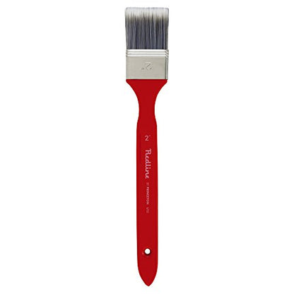 Princeton Redline Flat Brush, Synthetic, Long Handle, Size 2 inch, 1 Count