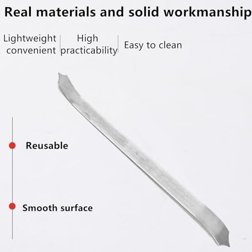 Pottery Clay Shaping Knives,Stainless Steel Pottery Tools Clay Sculpture Modeling Tool Double Curved Cutter Head for Making Roof Texture
