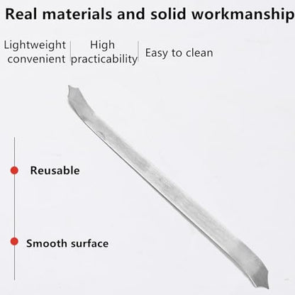 Pottery Clay Shaping Knives,Stainless Steel Pottery Tools Clay Sculpture Modeling Tool Double Curved Cutter Head for Making Roof Texture