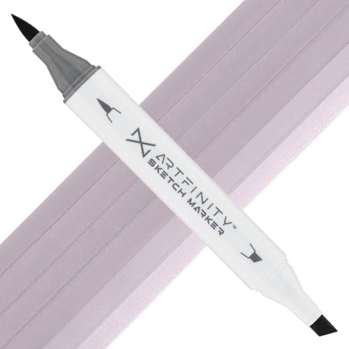 Artfinity Sketch Markers - Ash Lavender V9-4, Vibrant, Professional, Dye-Based Alcohol Markers for Artists, Drawing, Travel, & More - color: Ash Lavender V9-4, size: 1 Count (Pack of 1)