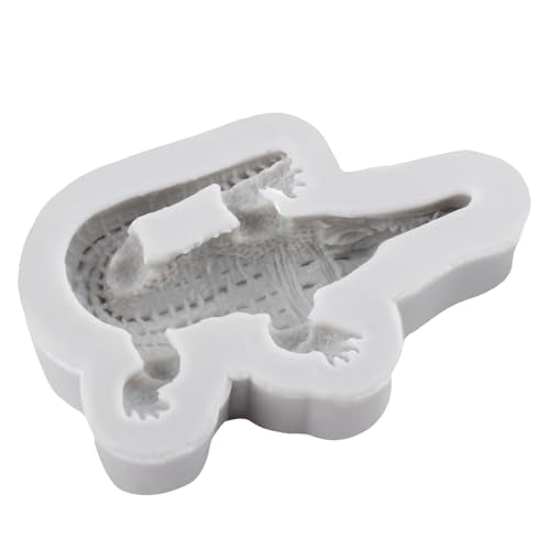 Crocodile Silicone Resin Mold Ocean Animal Polymer Clay Molds for DIY Crafts Epoxy Resin Casting Air Dry Polymer Clay Plaster Jewelry Making - color: Style H