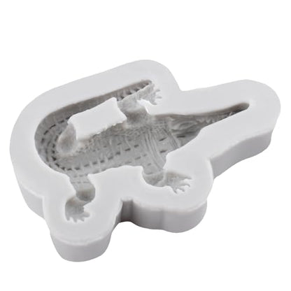 Crocodile Silicone Resin Mold Ocean Animal Polymer Clay Molds for DIY Crafts Epoxy Resin Casting Air Dry Polymer Clay Plaster Jewelry Making - color: Style H