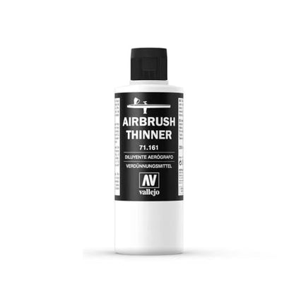 Vallejo - Bundle White Acrylic Surface Primer 200 ml (6.76 fl.oz.) + Airbrush Thinner for Acrylic Paints 200 ml. (6.76 fl.oz.)