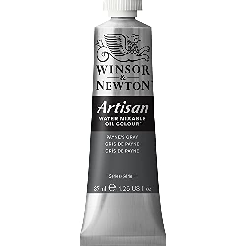 Winsor & Newton Artisan Water Mixable Oil Colour, 1.25-oz (37ml), Paynes Gray - color: Paynes Gray, style: 1.25-oz
